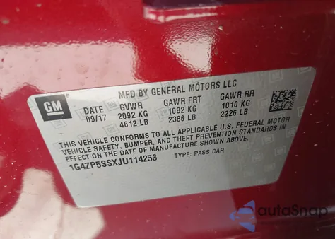 2018 Buick Lacrosse Essence from USA, damaged, VIN 1G4ZP5SSXJU114253